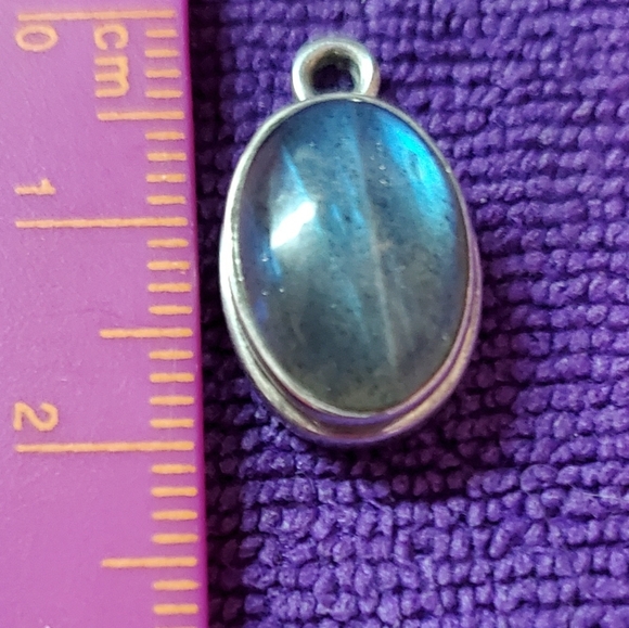 925 rainbow moon stone pendant - Picture 3 of 4